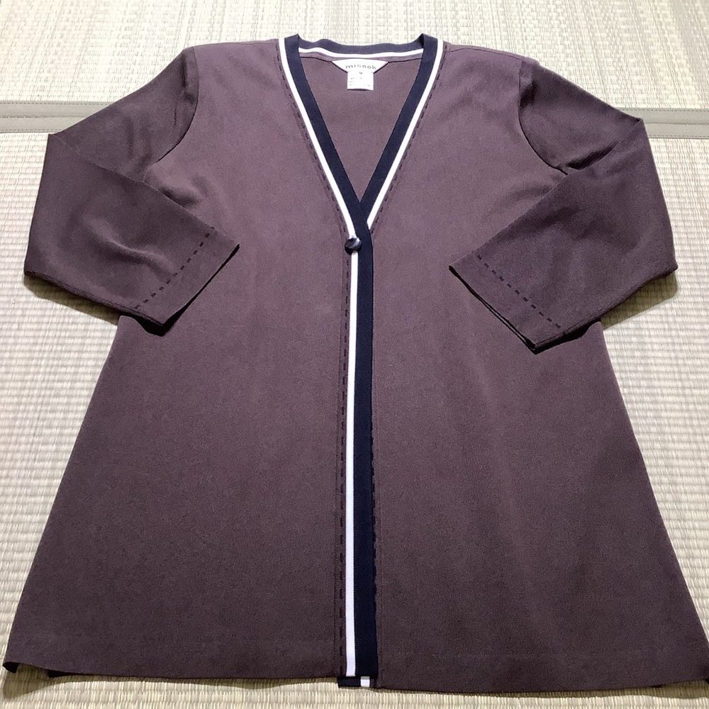 Exclusively Misook cardigan sweater